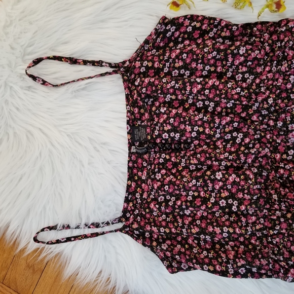 PASSPORT Floral Ruffle Mini Dress SIZE L. - Picture 5 of 16